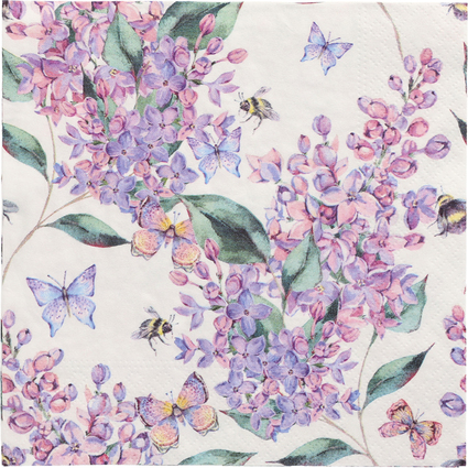 PAPSTAR Motiv-Servietten "Lilac Dream", 330 x 330 mm