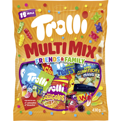 Trolli Fruchtgummi MULTI MIX "FRIENDS & FAMILY", 430 g