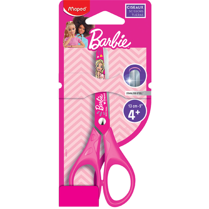 Maped Bastelschere Barbie, rund, 130 mm, pink