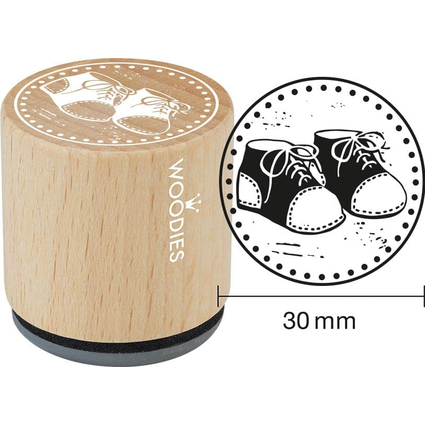 COLOP Motiv-Stempel Woodies "Babyschuhe"