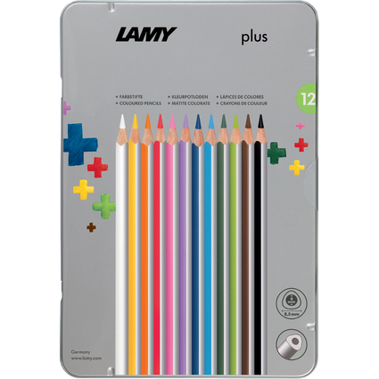 LAMY Dreikant-Buntstifte plus, 12er Metalletui