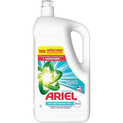 ARIEL Flssigwaschmittel Universal+ febreze, 5 Liter - 100WL