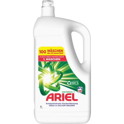 ARIEL Flssigwaschmittel Universal+, 5 Liter - 100 WL