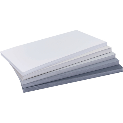 magnetoplan Moderationskarten "Grey", 200 x 100 mm