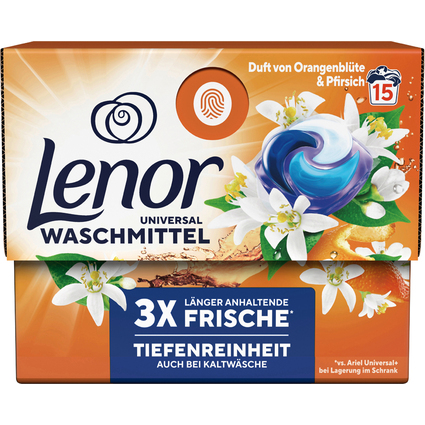 Lenor Waschmittel Pods Orangenblte & Pfirsich, 15 WL