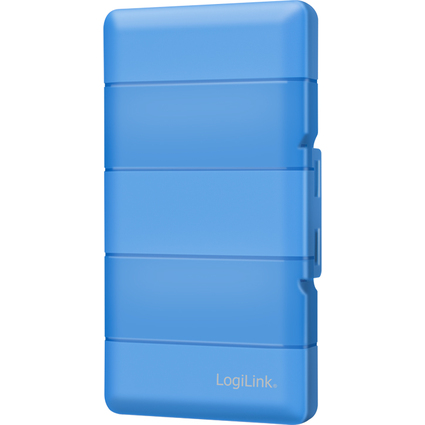 LogiLink Schutzbox fr 4x M.2 NGFF/NVMe SSDs, blau
