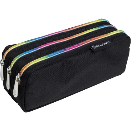 EXACOMPTA Schlamper-Etui Rainbow, Polyester, 3 Fcher