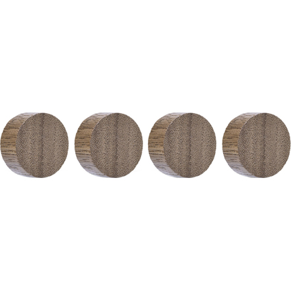 magnetoplan Neodym-Magnete Wood Series Circle, walnuss