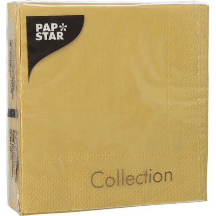 PAPSTAR Weihnachts-Servietten, 330 x 330 mm, gold