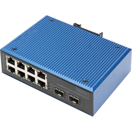 DIGITUS Industrial Fast Ethernet Switch, 8+2 Port