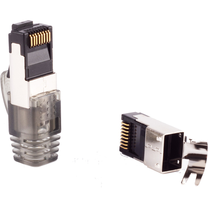 FLEXLINE RJ45 Stecker fr Rundkabel, Kat. 5-6A, geschirmt