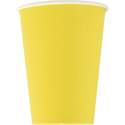 PROnappe Papp-Trinkbecher, gelb, 0,2 l