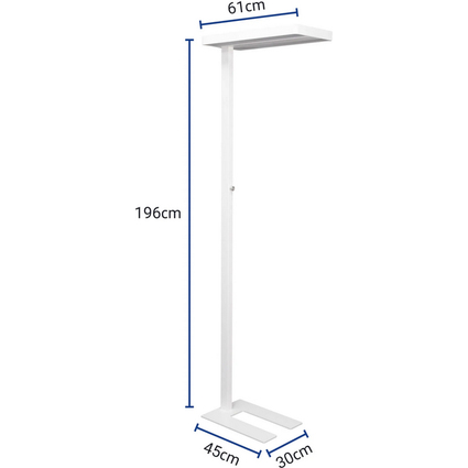 MAUL LED-Stehleuchte MAULjura, dimmbar, wei