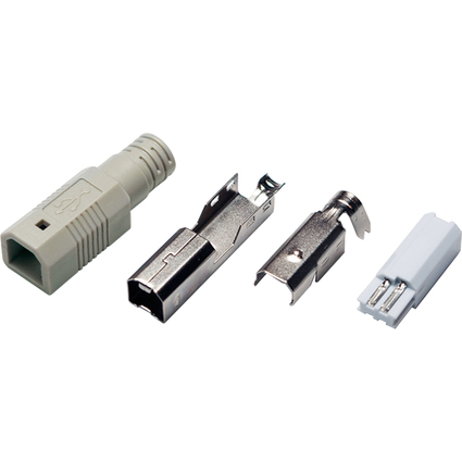 LogiLink USB 2.0 Steckverbinder, USB-B Stecker, Ltversion