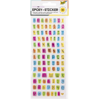 folia Epoxy-Sticker ABC, 3D-Effekt