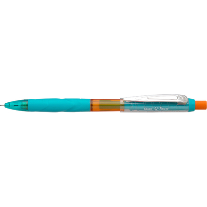 Pentel Druckbleistift Q-Erase, 0,7 mm, mint/orange