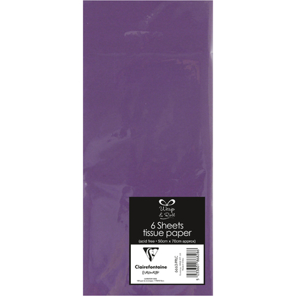Clairefontaine Seidenpapier, (B)500 x (H)700 mm, violett
