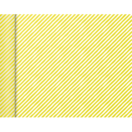 Clairefontaine Geschenkpapier "Tiny Rolls Streifen gelb"