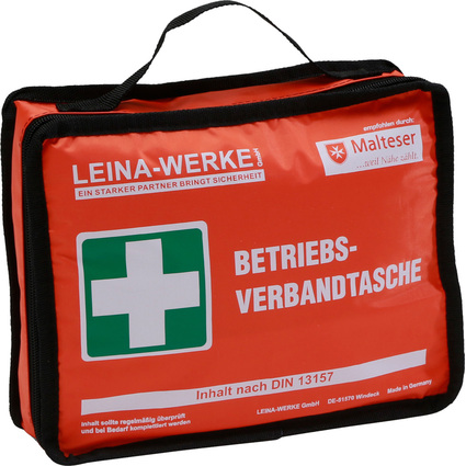 Leina Betriebsverbandtasche, Inhalt DIN 13157, orange