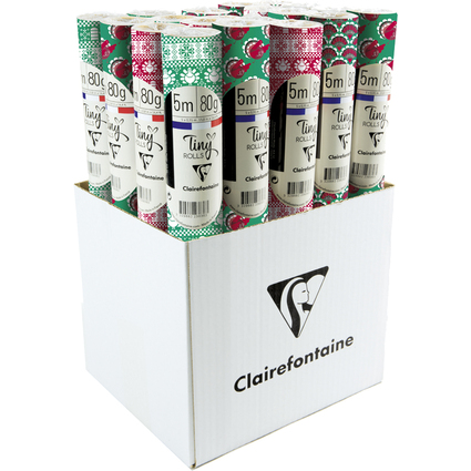 Clairefontaine Weihnachts-Geschenkpapier "Tiny Rolls"