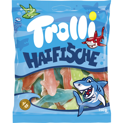 Trolli Fruchtgummi HAIFISCHE, 150 g Beutel