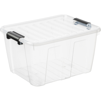 plast team Aufbewahrungsbox HOME BOX, 30 Liter, transparent