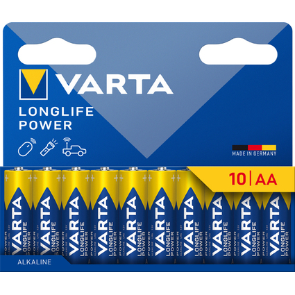 VARTA Alkaline Batterie "LONGLIFE POWER", Mignon AA, 10er