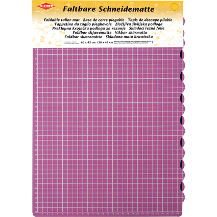 KLEIBER Schneidematte, DIN A2, faltbar, pink