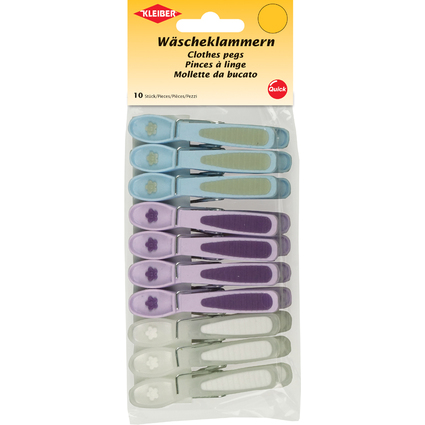 KLEIBER Wscheklammern "Blte", 10er Pack