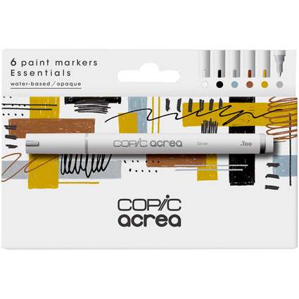 COPIC Marker acrea "Essentials", 6er Set