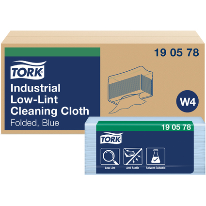 TORK Industrie-Reinigungstcher, 390 x 324 mm, blau