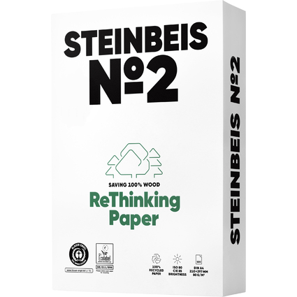 Steinbeis Multifunktionspapier Nr.2, A4, 80 g/qm, wei