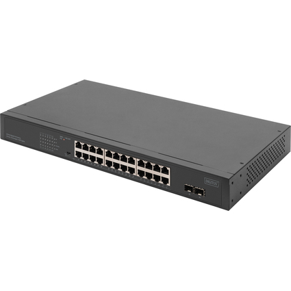 DIGITUS 19" Gigabit Netzwerkswitch, 24-Port, unmanaged