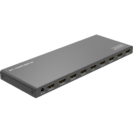 DIGITUS 4K HDMI Splitter, 1x8, 4K/60Hz HDCP 2.2, schwarz