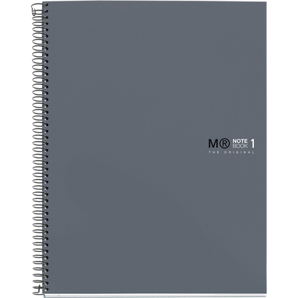 MIQUELRIUS Collegeblock "Notebook THE ORIGINAL", DIN A4,grau