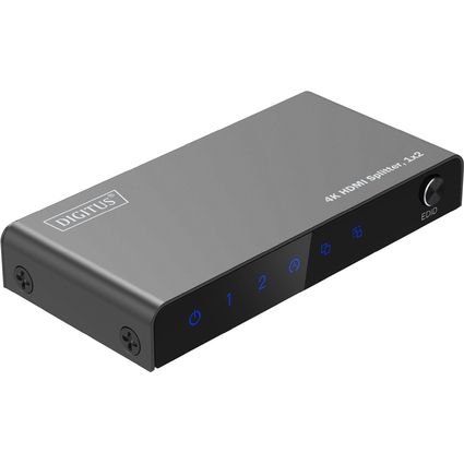 DIGITUS 4K HDMI Splitter, 1x2, 4K/60Hz, schwarz