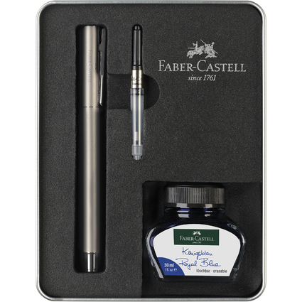 FABER-CASTELL Schreibgerte-Set NEO Slim Edelstahl, matt