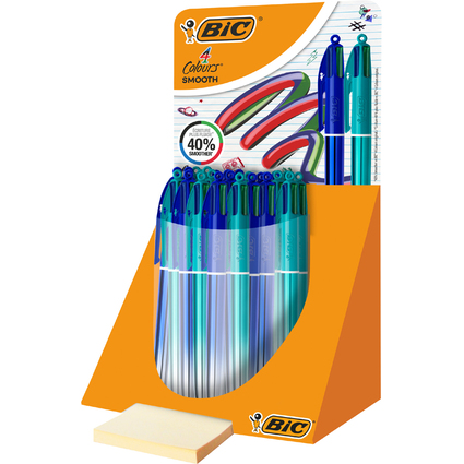 BIC Druckkugelschreiber 4 Colours Smooth Gradient, Display