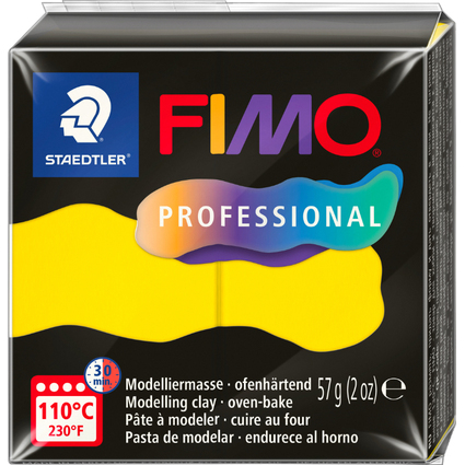 FIMO PROFESSIONAL Modelliermasse, ofenhrtend, 57 g, gelb