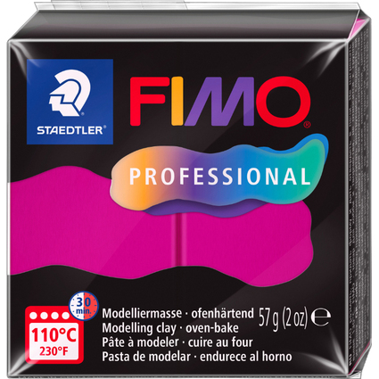 FIMO PROFESSIONAL Modelliermasse, ofenhrtend, 57 g, magenta