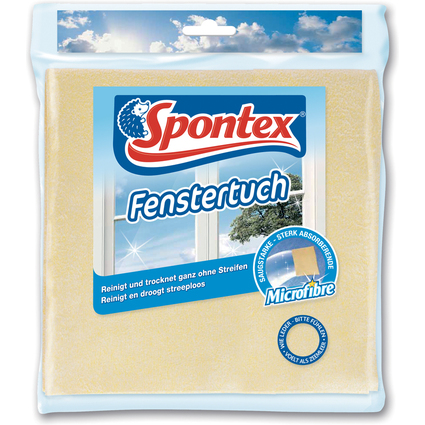 Spontex Mikrofaser-Fenstertuch, gelb