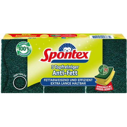 Spontex Topfreiniger Anti-Fett, 3er Pack