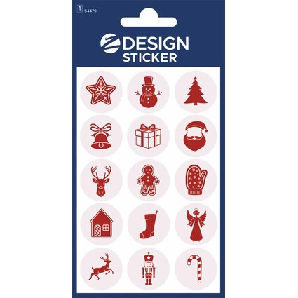 ZDesign Weihnachts-Sticker "Glossy Zeichen"