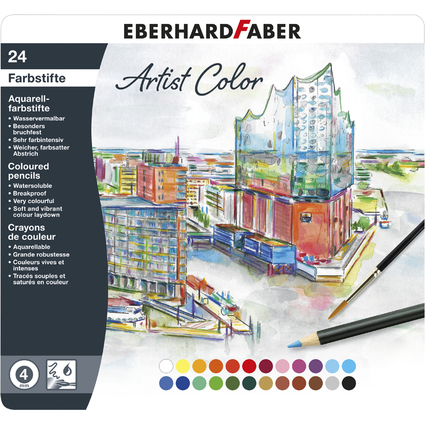 EBERHARD FABER Aquarellstift Artist Color, 24er Metalletui