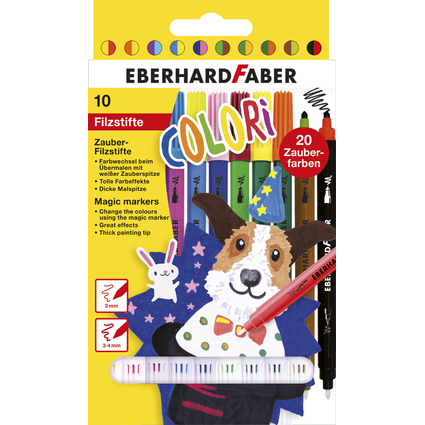 EBERHARD FABER Zauber-Doppelfasermaler COLORI, 10er Etui