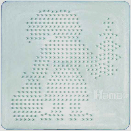 Hama Stiftplatte midi "Weihnachtsmann", wei