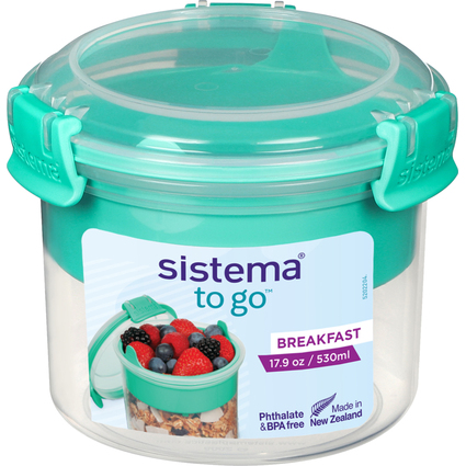 Sistema Frhstcksdose BREAKFAST TO GO, 530 ml, mintgrn