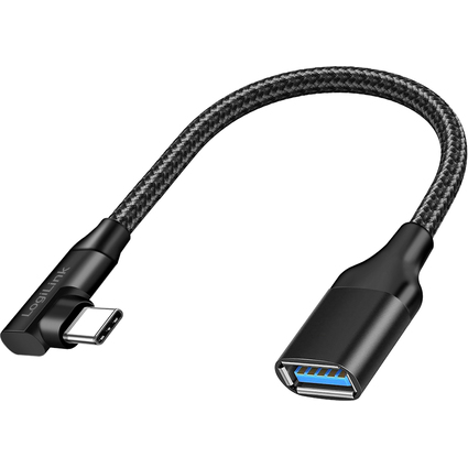 LogiLink USB 3.2 Gen2 Adapterkabel, USB-C - USB-A, 0,2 m