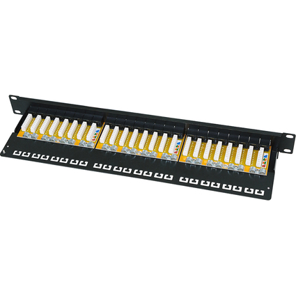 LogiLink 19" Patch Panel Kat. 6A, ungeschirmt, 24 Port, 1 HE