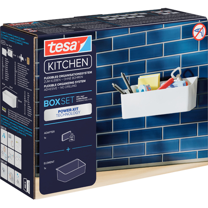 tesa KITCHEN Organisationsbox, wei